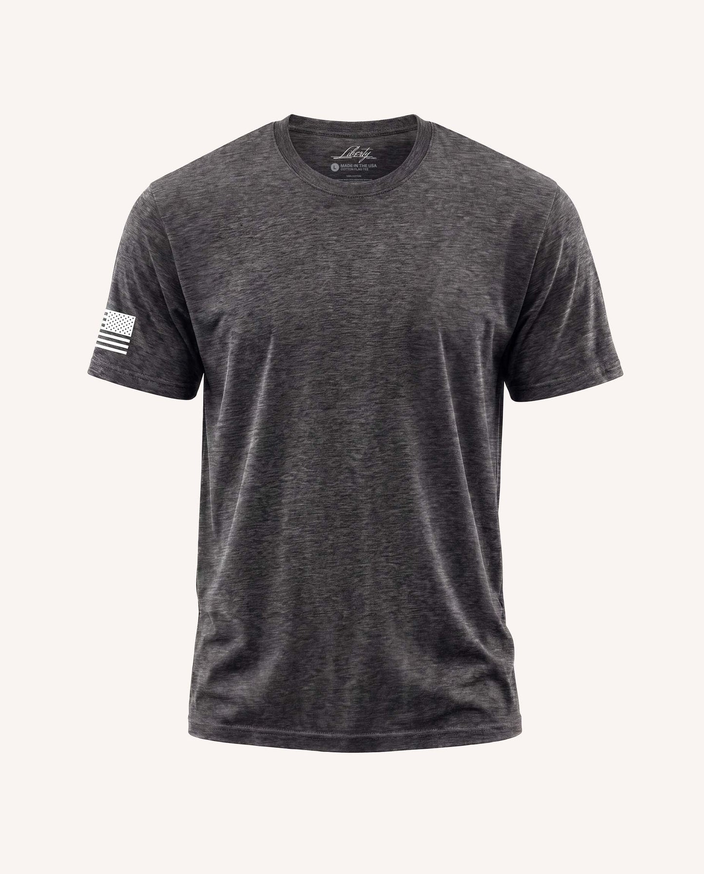 All-Day Cotton Flag Tee with White Flag