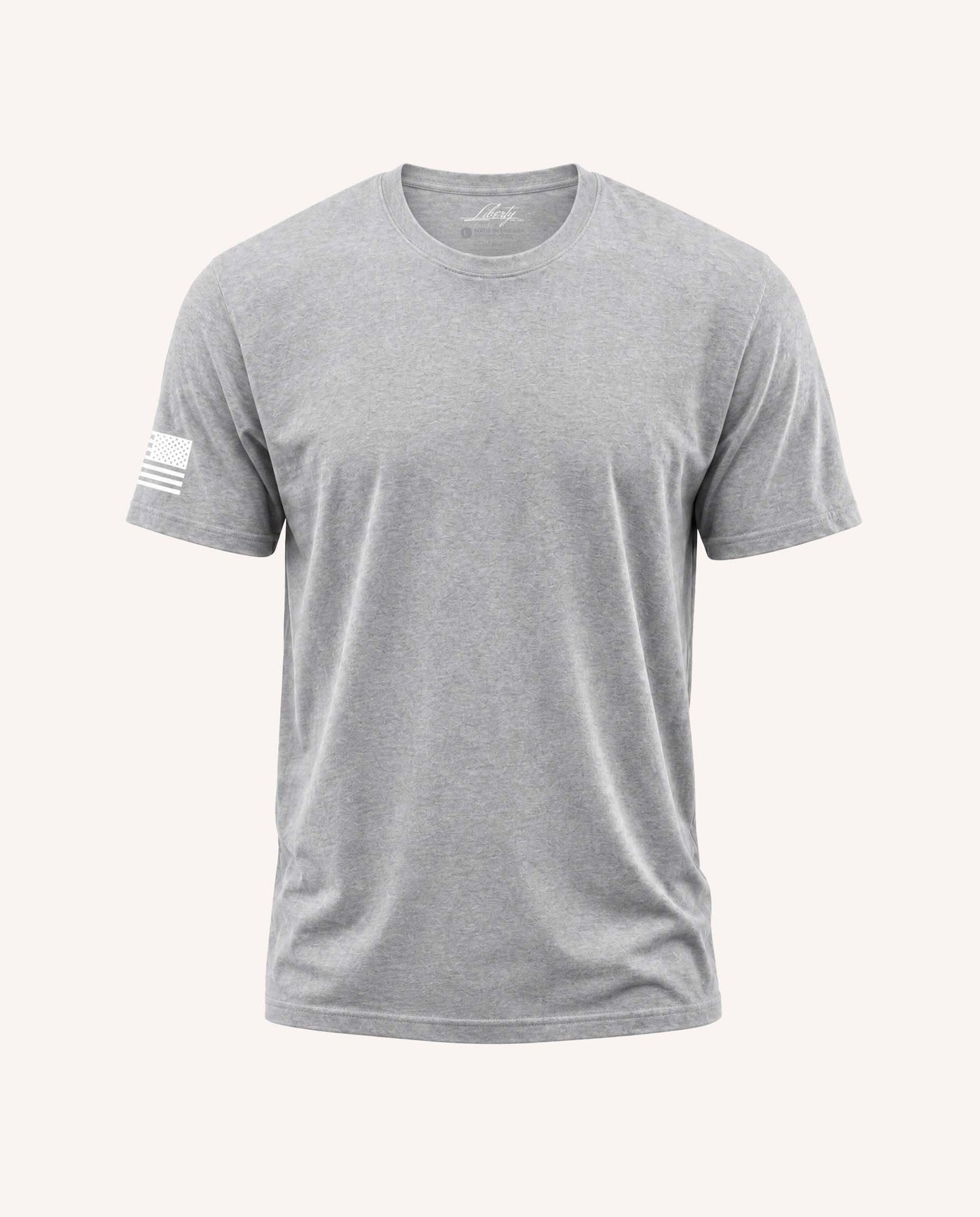 All-Day Cotton Flag Tee with White Flag