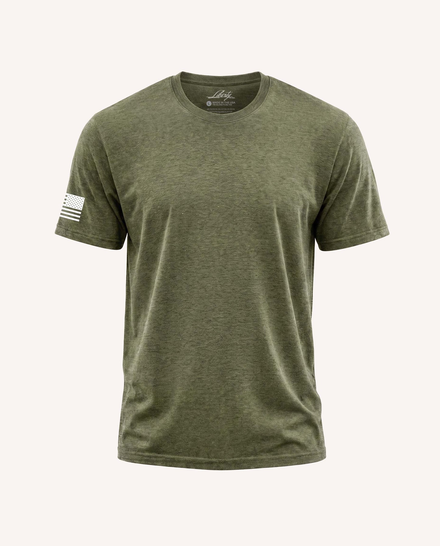 All-Day Triblend Flag Tee with White Flag