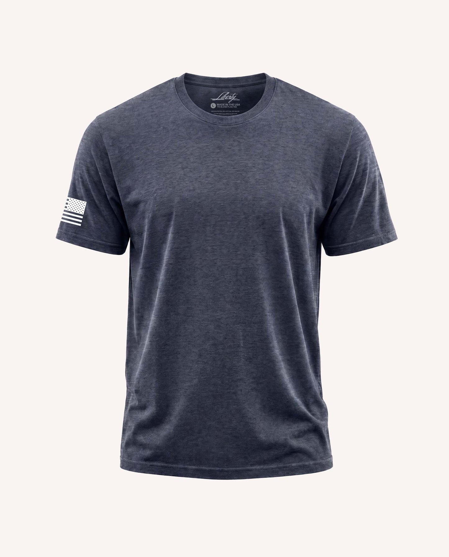 All-Day Triblend Flag Tee with White Flag