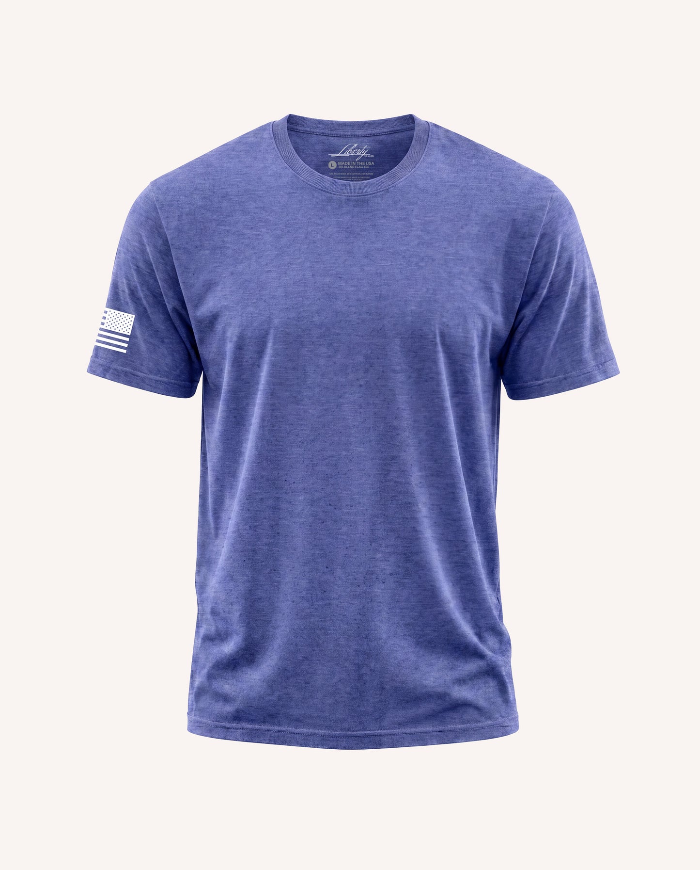 All-Day Triblend Flag Tee with White Flag